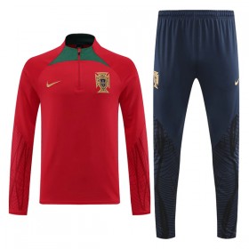 Portugal Kit Quarter Zip Sweatshirt Za Trening 2022 Crvena